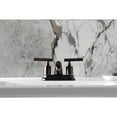 thumbnail image 3 of Kingston Brass FB2605CML Manhattan Double-Handle 4" Centerset Bathroom Faucet with Pop-Up Drain, Oil Rubbed Bronze, 3 of 7