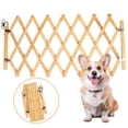 thumbnail image 2 of Bamboo Alloy Foldable Pet Gate, Retractable Dog Barrier for Indoor Outdoor, 110cm, 2 of 8