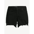 thumbnail image 6 of Sofia Jeans Women's Lila Relaxed Straight Mid Rise Destructed Hem Shorts, 6 of 6