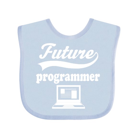 Inktastic Future Computer Programmer Shirt Childs Job Boys or Girls Baby Bib