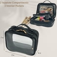 thumbnail image 3 of Bolsa de maquillaje JAZD Clear Necer de gran capacidad para mujer, 3 of 6