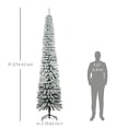 thumbnail image 3 of HOMCOM 9' Artificial Christmas Tree with Realistic Branches Green, 3 of 10