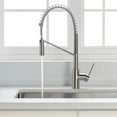 thumbnail image 3 of KRAUS Oletto Commercial Style Pull-Down Single Handle Kitchen Faucet with QuickDock Top Mount Installation Assembly in Spot Free Stainless Steel, 3 of 6