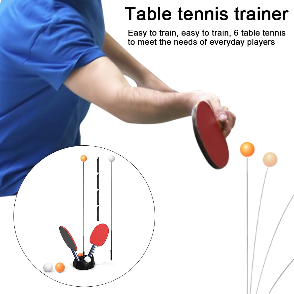 Table Tennis Trainer Movable Elastic Soft Shaft Vision Training