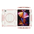 thumbnail image 3 of Dteck Case for iPad Pro 11 inch 4th 3rd 2nd Gen,iPad Air 4th 5th Gen 10.9" Shockproof Rubber Case Heavy Duty Silicone Rugged Kickstand Protective Cover for iPad Pro 11" 2022/2021/2020/2018,Pink, 3 of 8