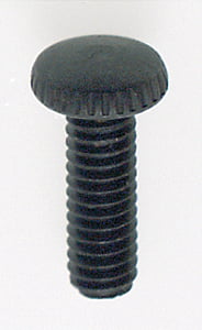 BLACK-PLATED KNURLED THUMB SCREWS #8-32 x 1/2" SOLID BRASS 