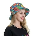 thumbnail image 6 of Bingfone Starfish And Algae Bucket Hat for Men Women,Packable Reversible Printed Sun Hats,Fisherman Outdoor Travel Hiking Beach Caps, 6 of 7