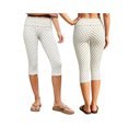thumbnail image 2 of LMLYSoH Women's Slim Fit Capri Pants Dot Print Leggings Elastic Waistband Cropped Trousers for Party, Daily Wear, 2 of 9