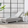 thumbnail image 1 of Modway Conway Outdoor Patio Wicker Rattan Chaise Lounge in Light Gray Gray, 1 of 10