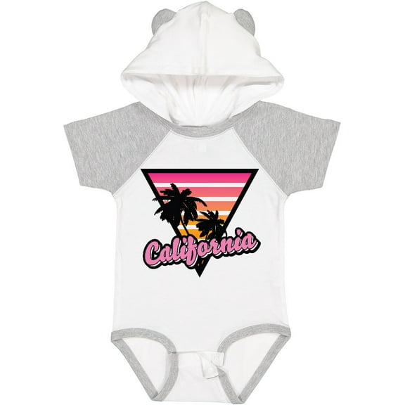Inktastic California with Triangle and Palm Trees Boys or Girls Baby Bodysuit