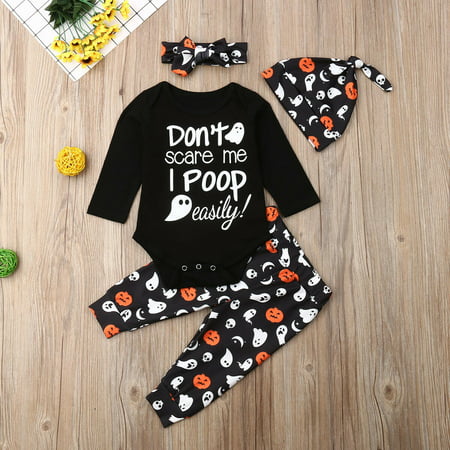 Infant Baby Boy Girl Halloween Costume Playsuit Romper Pants Clothes Outfit