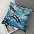 thumbnail image 7 of Killer Whale Orca Plush Pillowcase Square Throw Pillow Cover Soft Cushion Cover for Sofa Bedroom Car, 7 of 7