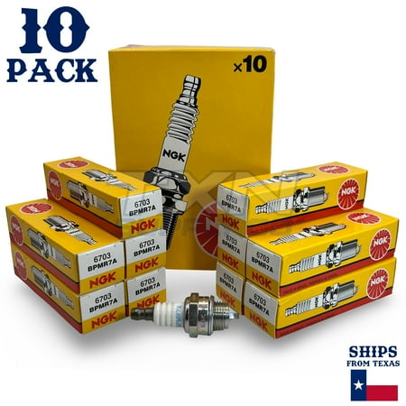 NGK 6703 Spark Plugs BPMR7A - 10-Pack