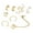 Golden, variant on Mightlink 1 Set Ear Clips Faux Pearl Different Shape Non-piercing C-shaped Ear Decoration Jewelry Prom Party Earrings Commute Cartilage Earrings Ear Cuffs