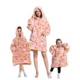 thumbnail image 1 of Wearable Blanket Hoodie for Adults Sherpa All Patterns Oversized Sweatshirt Blanket with Pockets, 1 of 6