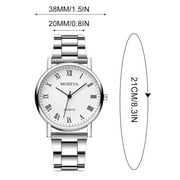 Men's Fashion Stainless Steel Watches Chronograph Wristwatches,Stainsteel Steel Watch