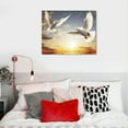 thumbnail image 4 of COMIO  Canvas Wall Art Wall Decor Abstract Two White Doves Painting Modern Wall Art Bird Picture Artwork for Walls for Bedroom Living Room Bathroom Decoration, 4 of 4