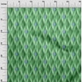 thumbnail image 3 of oneOone Polyester Spandex Light Green Fabric Ikat Sewing Craft Projects Fabric Prints By Yard 56 Inch Wide, 3 of 4