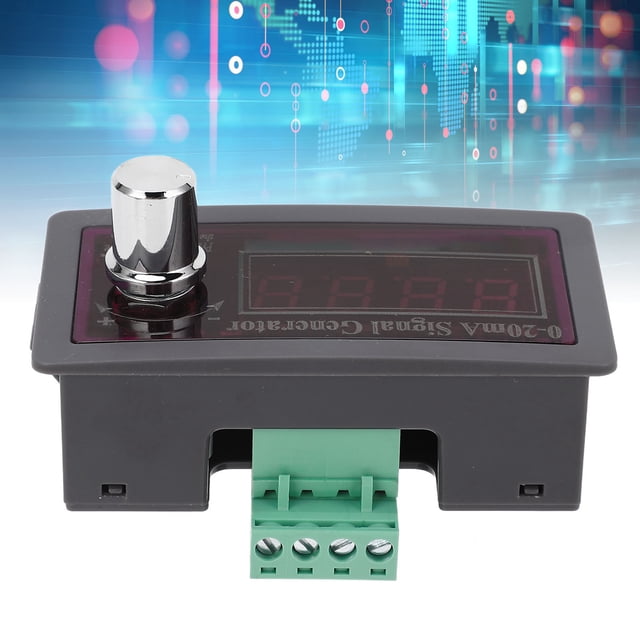 Generator, Current Simulator Excellent Chip Compact Size 0-20mA 15-28VDC Key Adjustment for Panel Debugging