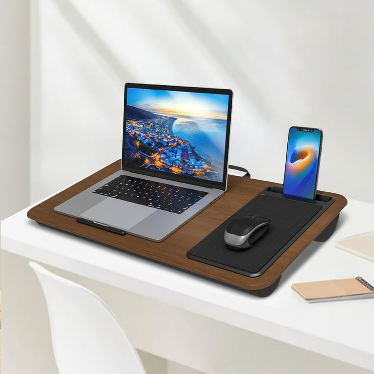 Baokaler Portable Lap Desk, Fits up to Laptop, with Mouse - Main Image