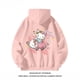 thumbnail image 3 of American niche fun graffiti cartoon hello kitty hooded sweater women's autumn and winter loose slimming coat, 3 of 4