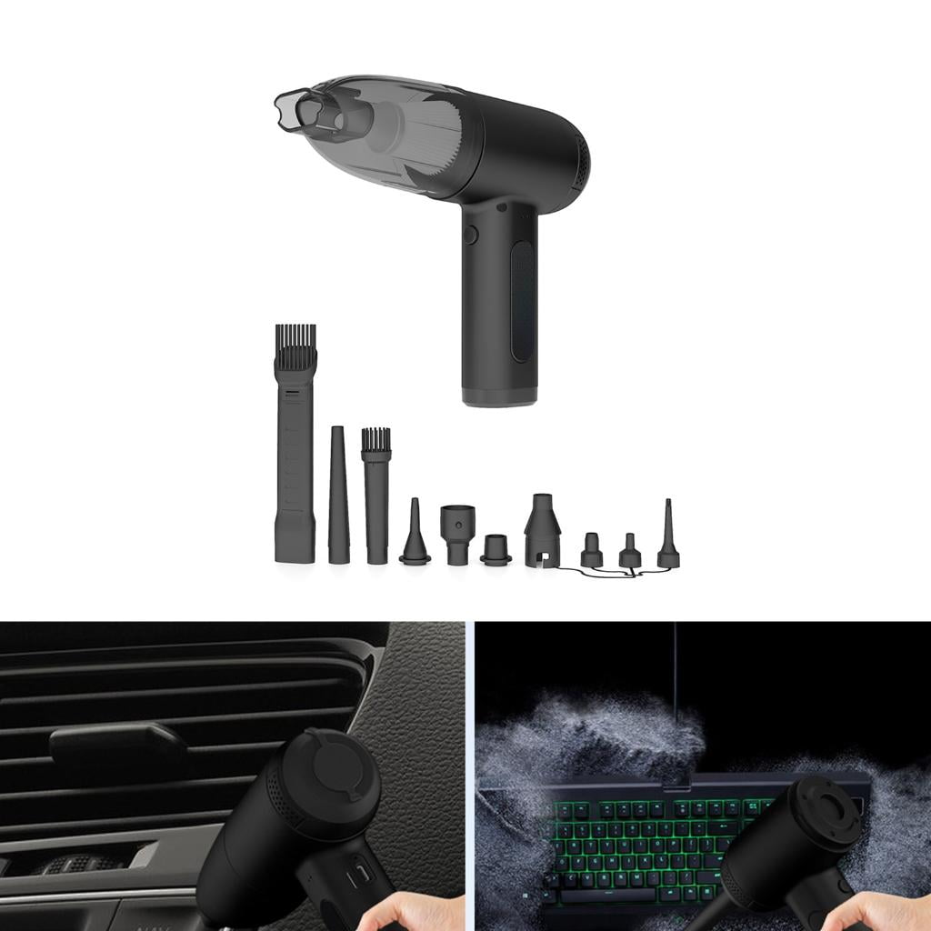 Portable Car Vacuum Cleaner 4 In 1 Wet/Dry Handheld 10000Pa Suction Rechargeable