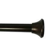 Mainstays Adjustable Curtain Tension Rod, 3/4 in Diameter, Oil-Rubbed Bronze, 30-52 in