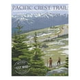 thumbnail image 2 of Wrightwood, California, Pacific Crest Trail and Hikers, Rubber Stamp (1000 Piece Puzzle, Size 19x27, Challenging Jigsaw Puzzle for Adults and Family, Made in USA), 2 of 4