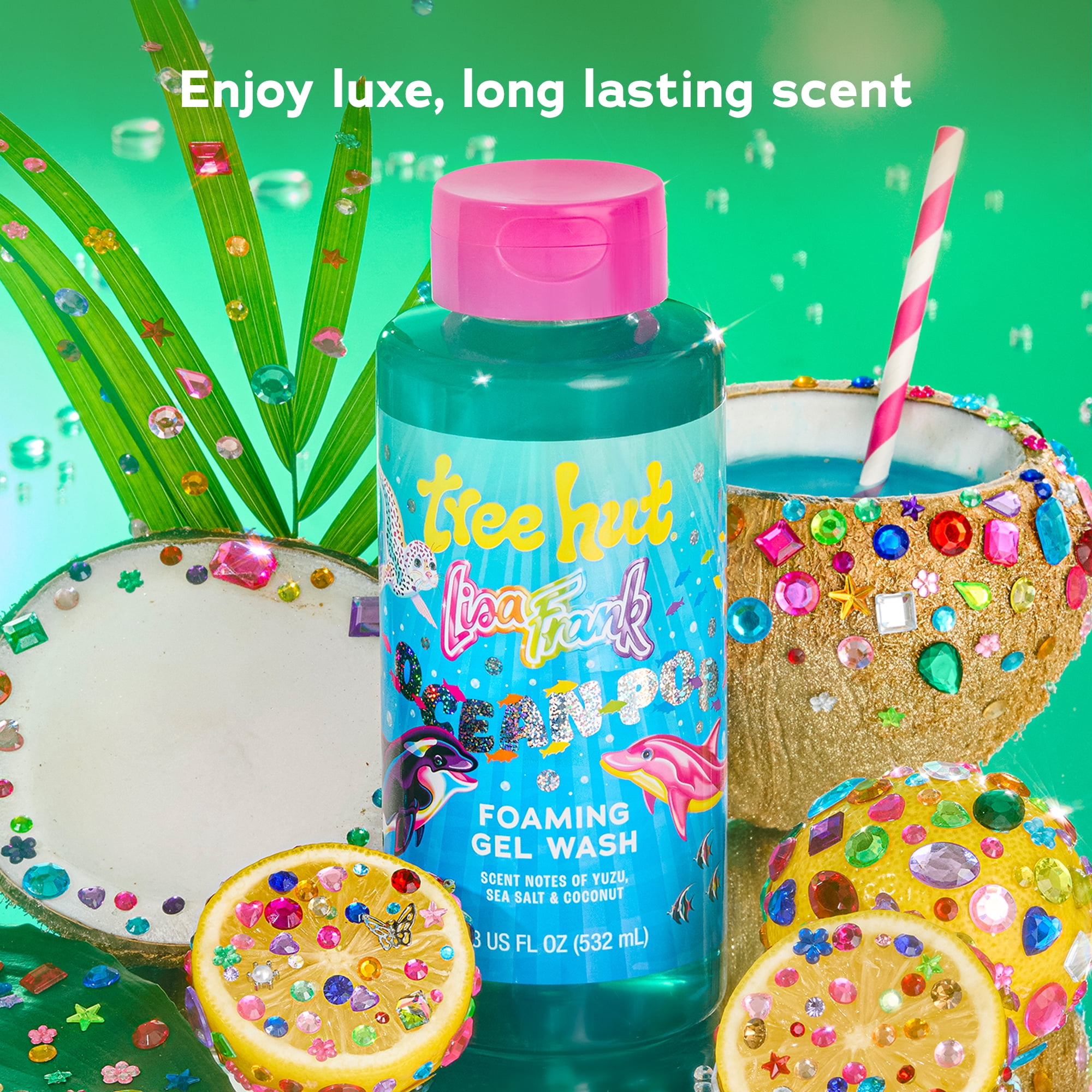 Lisa Frank x Tree Hut Ocean Pop Foaming Gel Wash – 18 fl oz