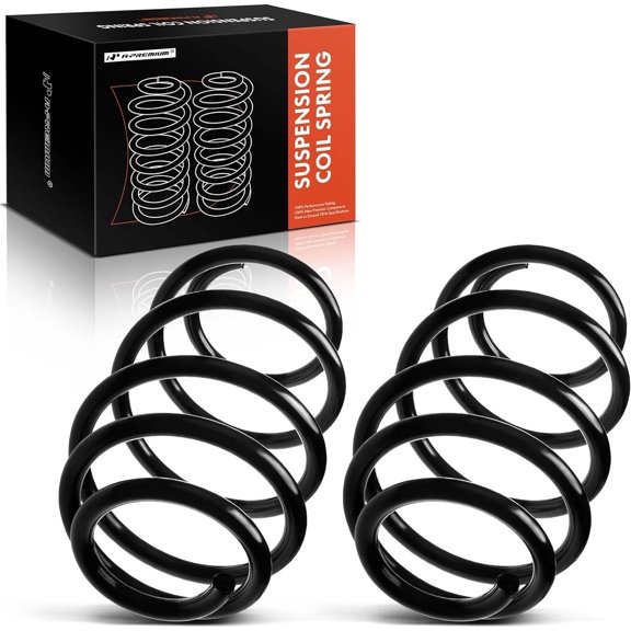 A-Premium 2Pcs Rear Suspension Coil Spring Set Compatible with Jeep Liberty 2002 2003 2004 2005 2006 2007, Driver and Passenger Side, Replace# 52088696AB, K52088696AB