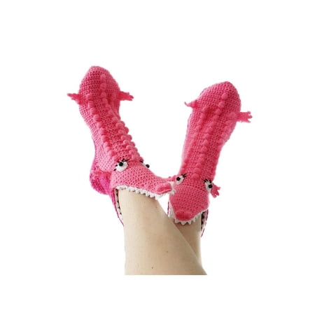 

AMILIEe Funny Animal Socks for Kids Women Knit Crocodile Floor Socks 3D Chameleon Shark