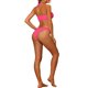 thumbnail image 3 of Conjuntos de bikini Halter Bandeau de INSPIRE CHIC para mujer, 2 piezas, sin tirantes, con lazo, Fucsia, S, 3 of 5