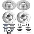 thumbnail image 3 of PowerStop Front and Rear Z23 Evolution Sport Carbon-Fiber Ceramic Brake Pad and Drilled & Slotted Rotor Kit Fits: BMW Select Models K6853, 3 of 10