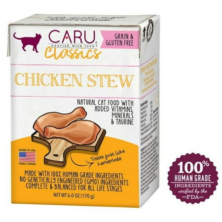 UPC: 0851395005619 | Caru Classics Chicken Stew Wet Cat Food – 6.0 oz
