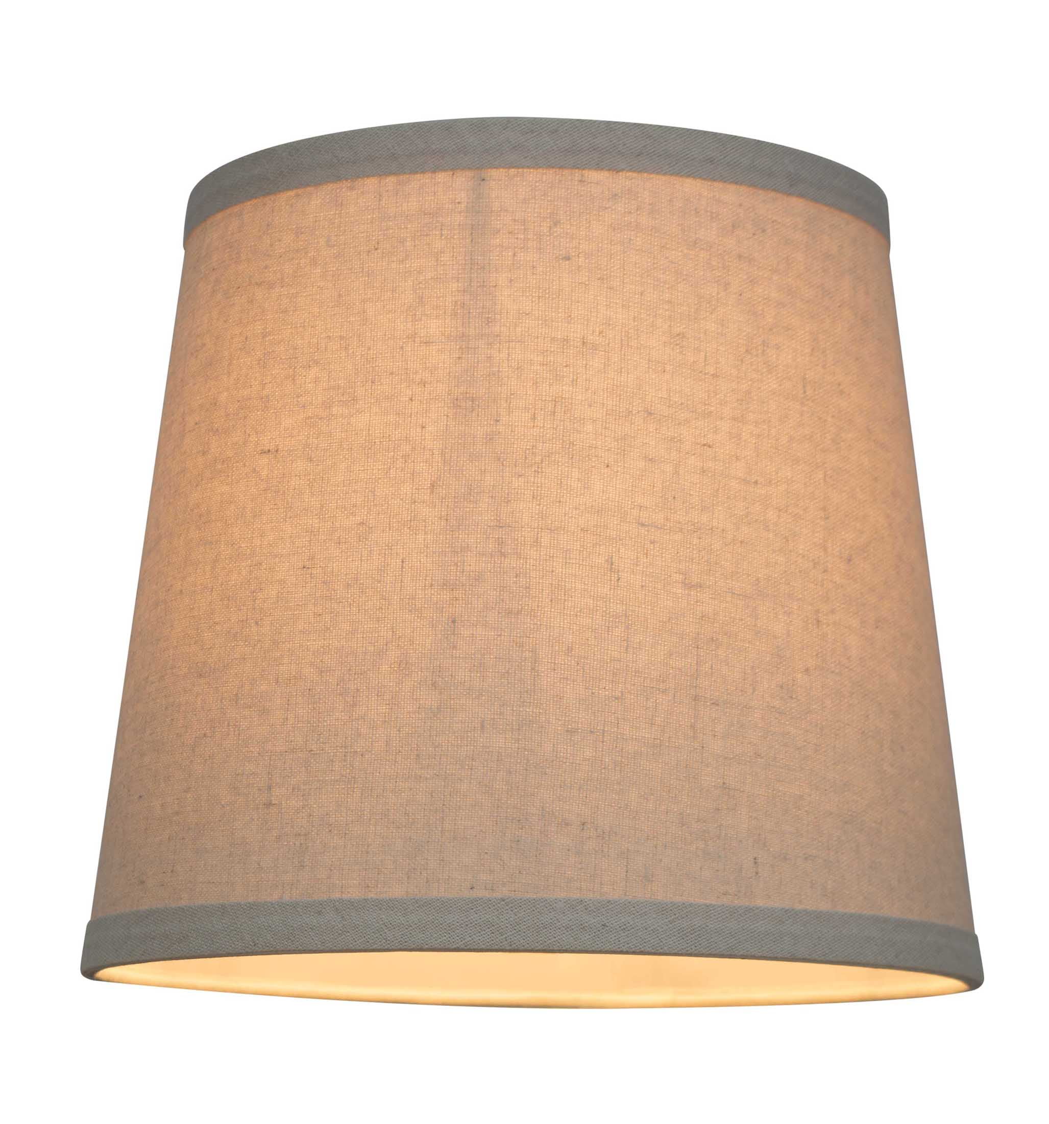 Mainstays Mix & Match Nature Linen Accent Lamp Shade, Round, Beige, 7 x 9 x 8 in