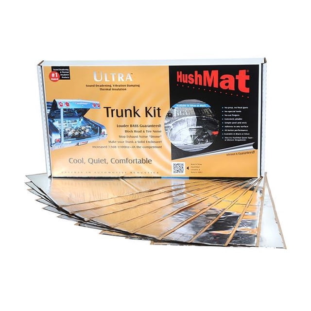 Hushmat Ultra Insulating-damping Material Trunk Kit-silver; 10 Sheets; 12 In. X 23 In