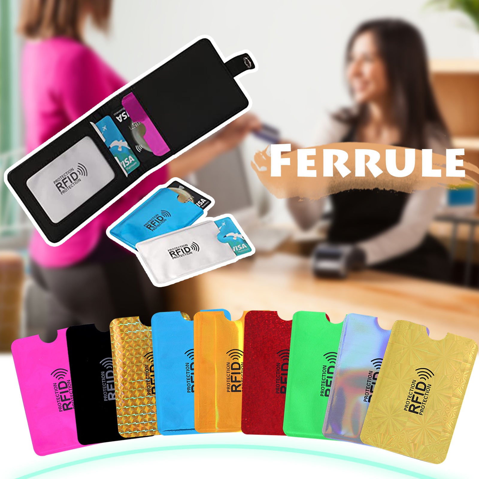 RFID Shielding Sleeve For Credit Card, Debit Card Identity Theft ...