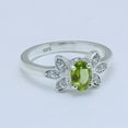 thumbnail image 2 of Peridot Natural Gemstones Handmade Rings Silver Paletd Rings, 2 of 2