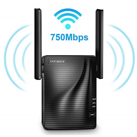 wifi range extender - 750mbps wifi repeater wireless signal booster, 2.4 & 5ghz