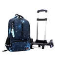 thumbnail image 5 of IvyH Rolling Backpack for Elementary and Middle School Students Bag with Wheel Travel Luggage Bookbag,Blue Starry Sky, 5 of 7
