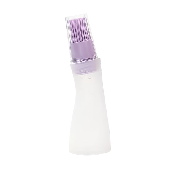 1Pc Silicone Basting Brush with Oil Dispenser Bottle, Refillable Sauce Brush for Controlled Use in BBQ Grilling and Baking