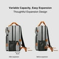 thumbnail image 3 of Zootealy Sac à Dos de Voyage Polyvalent avec Capacité Extensible et Design Ergonomique - Rouge, Sac pour Ordinateur Portable Durable et Résistant à l'Eau pour Hommes, Sac à Dos d'Affaires avec Plusieurs Compartiments et Sangle de Bagage, 3 of 7