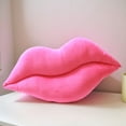 thumbnail image 4 of Deeceymbur Decorative Pillows Lips Plush Pink Lips Pillow Valentine's Day Gift Pink 11.81x5.9x2.36in, 4 of 7