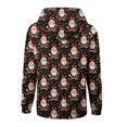thumbnail image 6 of Women Lined Plush Sweat Jacket With Hood Autumn Winter Warm Hooded Jacket Loose Coat Pockets Large Sizes Hoodie Sweatshirt, 6 of 7