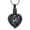 Black/Purple, variant on Heart Urn Locket Cremation Jewelry for Ashes Holder Dolphin Memory Necklace Sea Waves Ash Urn Necklace Memorial Jewelry