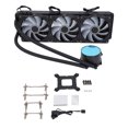 thumbnail image 2 of Ventilador de Radiador CPU, Enfriador de Cpu de Bajo Ruido 360 mm Versátil Conces con luces Rgb DirCcionables para Computadoras de Escritorio, 2 of 7