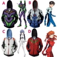 thumbnail image 2 of [EnjoyBeauty] Sudadera Con Capucha EVA Unisex Ikari Shinji Sweatershirt Ayanami Rei Chamarra Asuka Langley Soryu Top Anime Japonés Cosplay Disfraz Gao Jiahui  unisex, 2 of 2