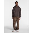 thumbnail image 2 of No Boundaries Boxy Fit Oversized Fleece Hoodie with Long Sleeves, Men's XS-4XLT, 2 of 5
