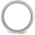 thumbnail image 3 of Avariah Chisel Stainless Steel Brushed 12.2mm Half Round Band - Ring Size 13.5, 3 of 8