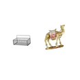 thumbnail image 6 of Wire Basket Organizer Camel Sculpture Decorative Resin Iron Construction for Kitchen Bathroom Desktop Use, 6 of 8